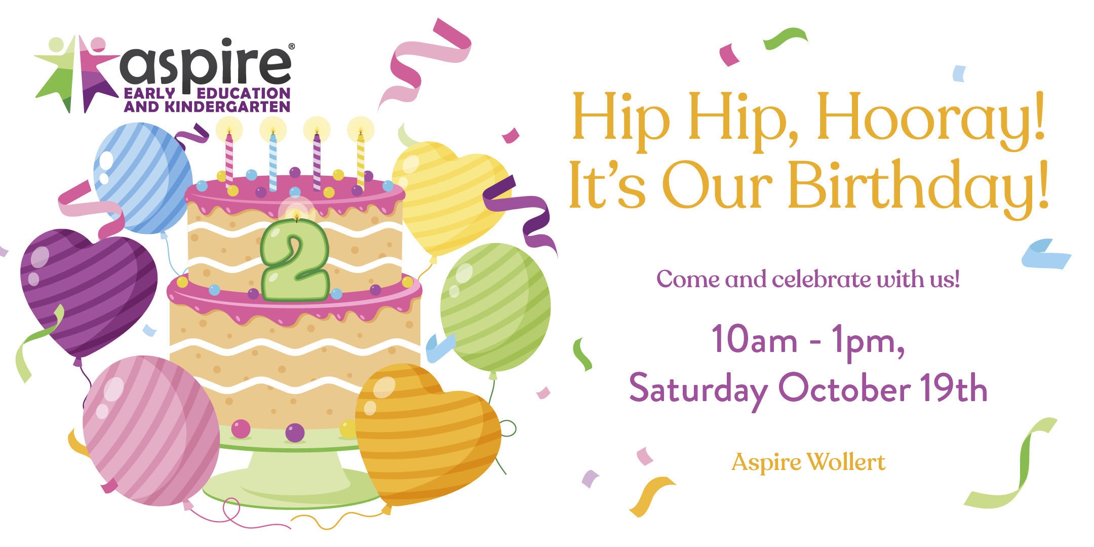 Come Along to Aspire Wollert’s 2nd Birthday Party!
