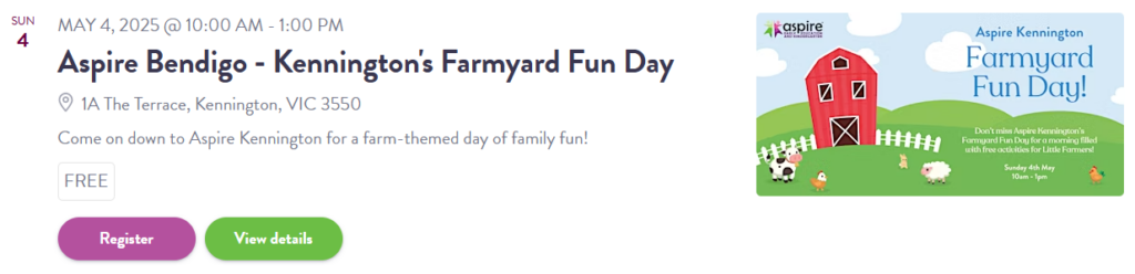Aspire Kennington's Farmyard Fun Day - Tickets on Sale