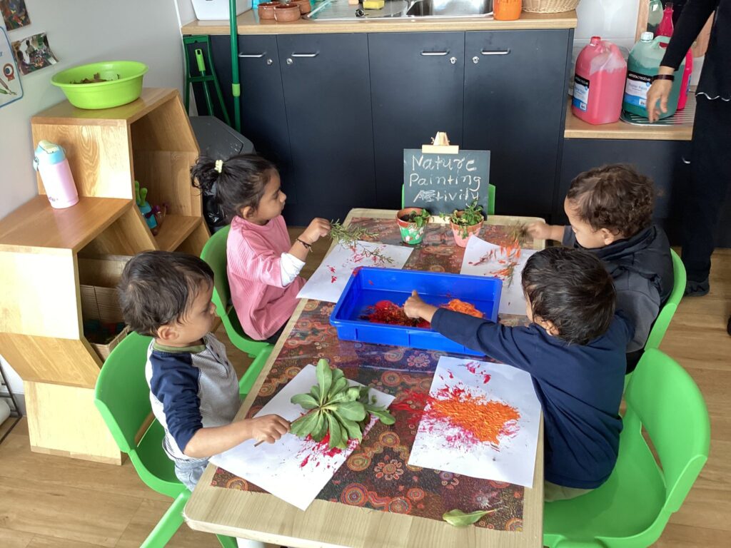 Celebrating Victorian Education Week at Truganina! - Nature Painting