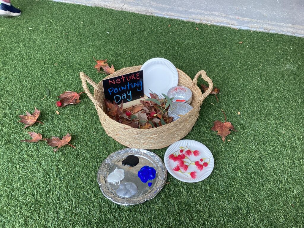 Celebrating Victorian Education Week at Truganina! - Nature Painting