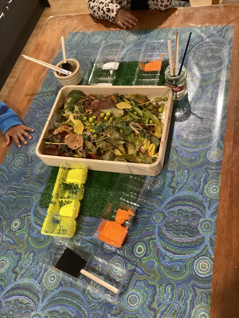 Celebrating Victorian Education Week at Truganina! - Nature Painting
